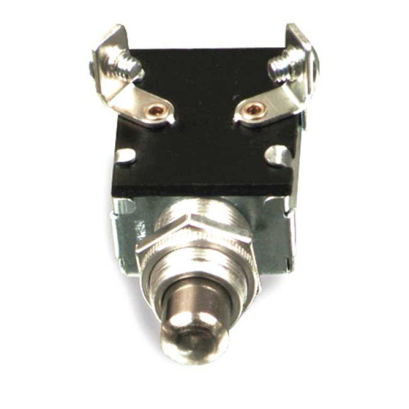 SWITCH, PUSH BUTTON STARTER. 15A@12V CHROME KNOB. MOMENTARY ON-OFF PUS 990033