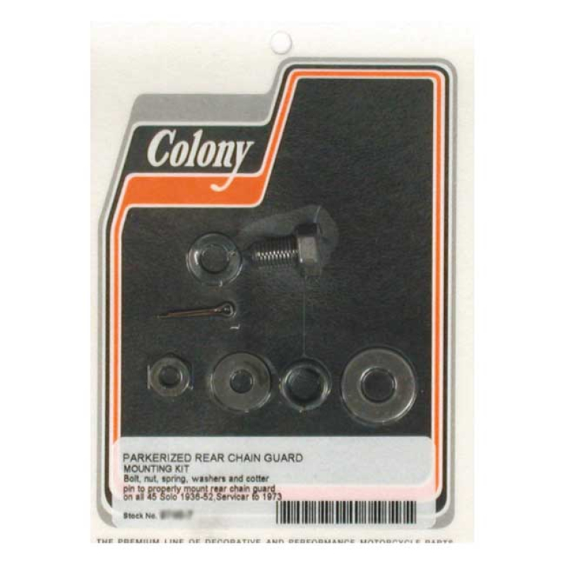 COLONY 45CI REAR CHAINGUARD MOUNT KIT PARKERIZED 990134