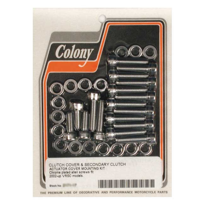 COLONY CLUTCH COVER MOUNT KIT CHROME ALLEN, CLUTCH CVR & SECON. CLUTCH 990244