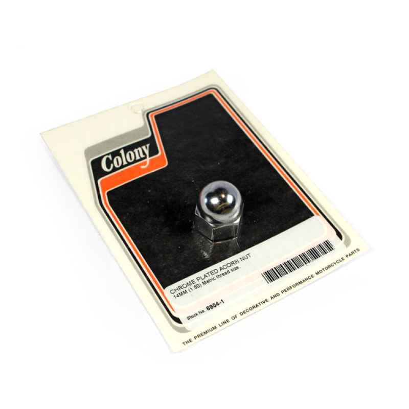 COLONY ACORN NUTS CHROME PLATED M14 (1.50) 990422