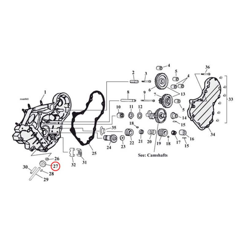 EASTERN DRIVEN GEAR, OIL PUMP. 25T. 990520