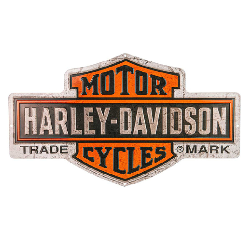 H-D NOSTALGIC BAR & SHIELD TIN SIGN HDL-15526