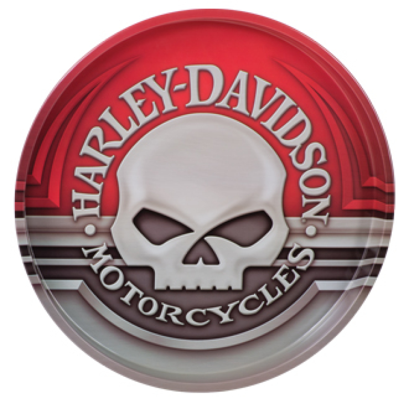 H-D SKULL TIN TRAY HDL-18561
