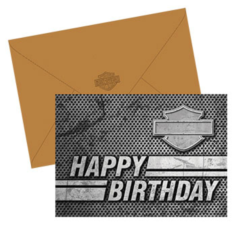 H-D TURNING THE CORNER BIRTHDAY CARD HDL-20075
