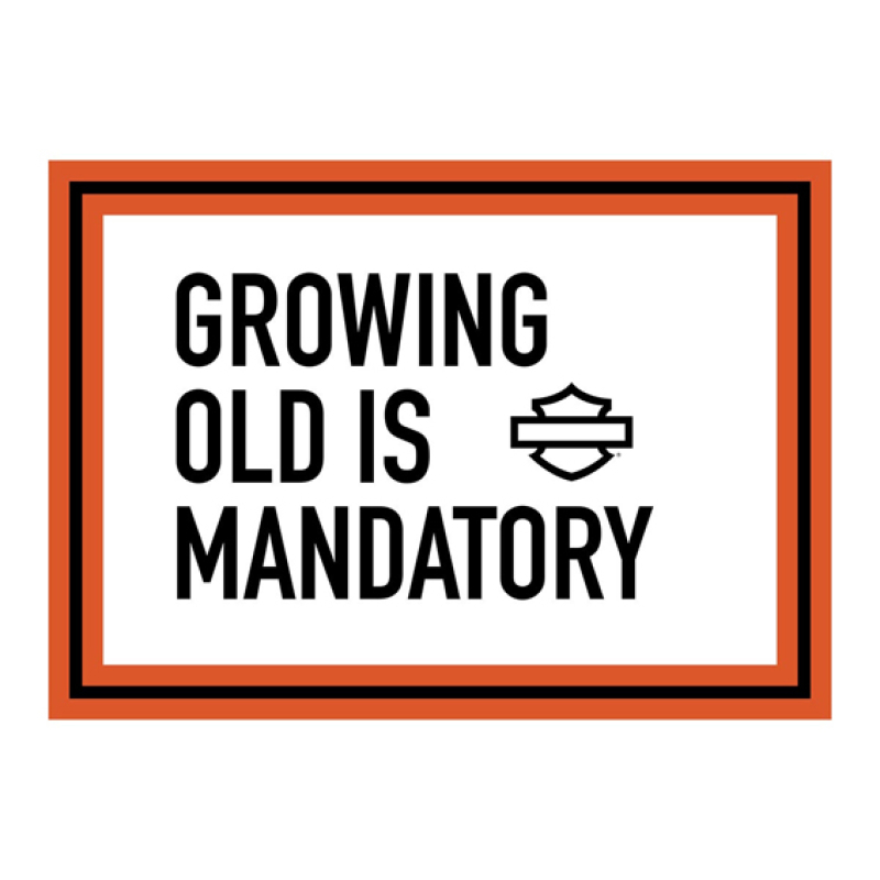 H-D GROWING OLD -BIRTHDAY CARD HDL-20086